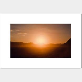 Jordan Wadi Rum Sunset Posters and Art